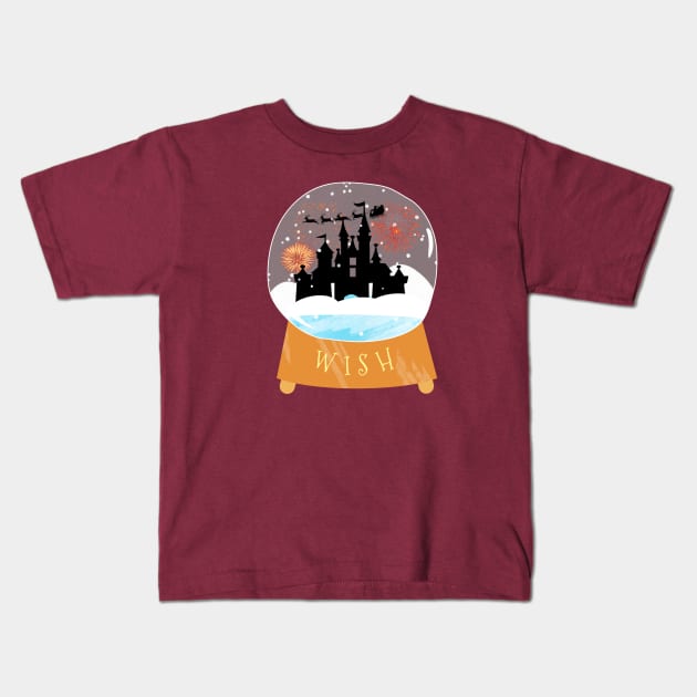 Wish Castle Globe Kids T-Shirt by EnchantedTikiTees